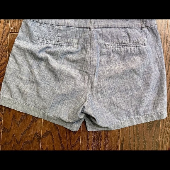 J. Crew Factory Chambray Chino Shorts, Size 6 - Picture 5 of 5